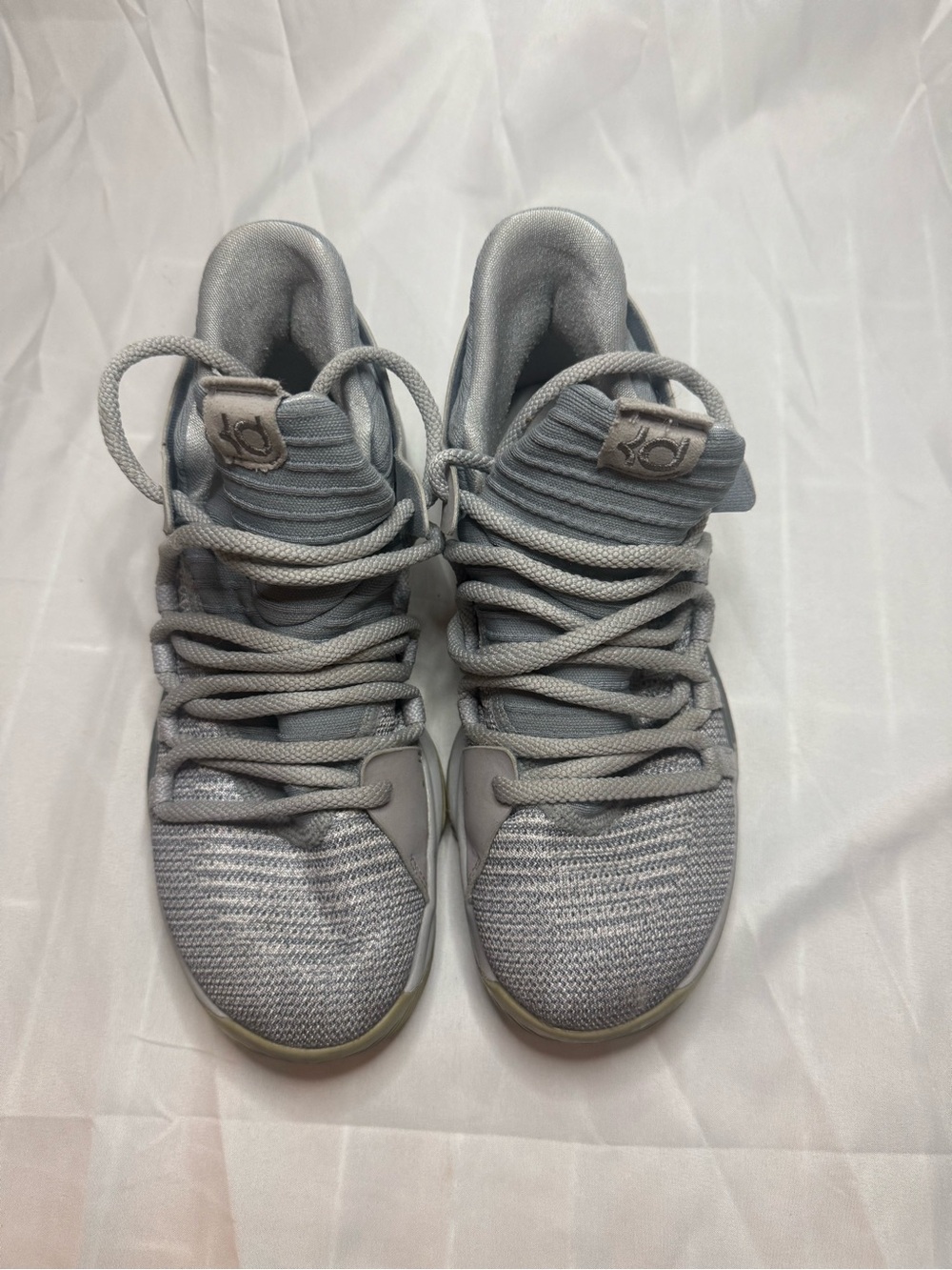 Nike Kevin Durants Kids' Grey High-Top Sneakers